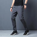 Men's Casual Long Pants Plus Size Sweatpants Summer Cool Stretch Pants Male Black Grey Thin Loose Quick-dry Long Sport Joggers