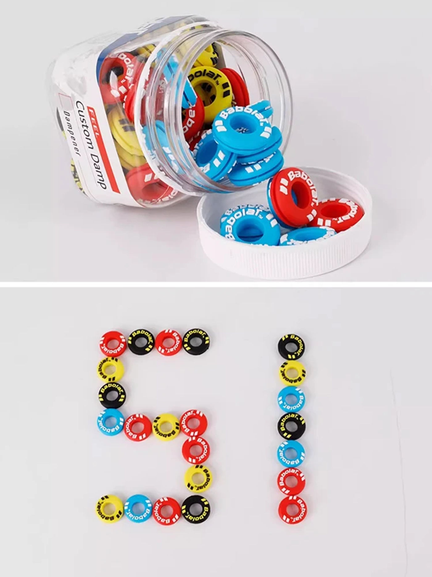 Description Picture 5 of itemBabolat Colorful Reduce Tenis Racquet Vibration Dampeners Professional Tennis Racket Accessories Damper Shock Absorber