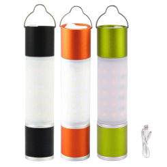 LED Portable Lantern Flashlight USB Rechargeable and Battery Powered Retractable Torch Light for Camping Hiking Emergency Outage