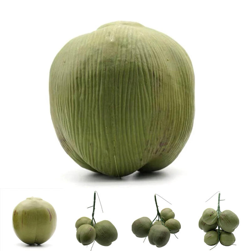 Description Picture 4 of itemFruit Ornament Artificial Coconuts Fake Coconuts Farmhouse Decorations Ornaments Simulated Coconuts Artificial Fruit Props