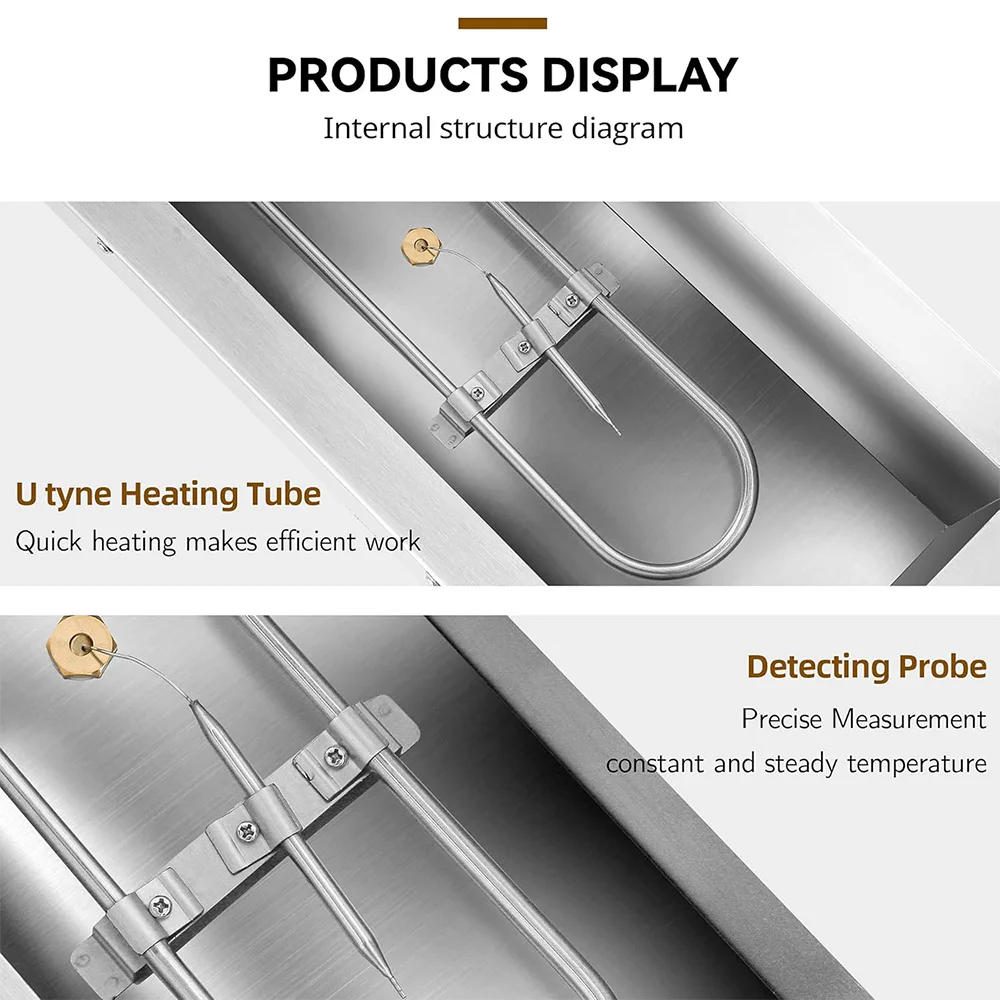 Description Picture 5 of itemStainless Steel Commercial Electric 3 Pot Small Heated Chocolate Melting Pot Chocolate Melter Chocolate Tempering Machine