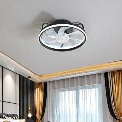 LED Ceiling Light Fan Mutes 55W for Bedroom, Living Room, Kitchen, Large Lighting Fan