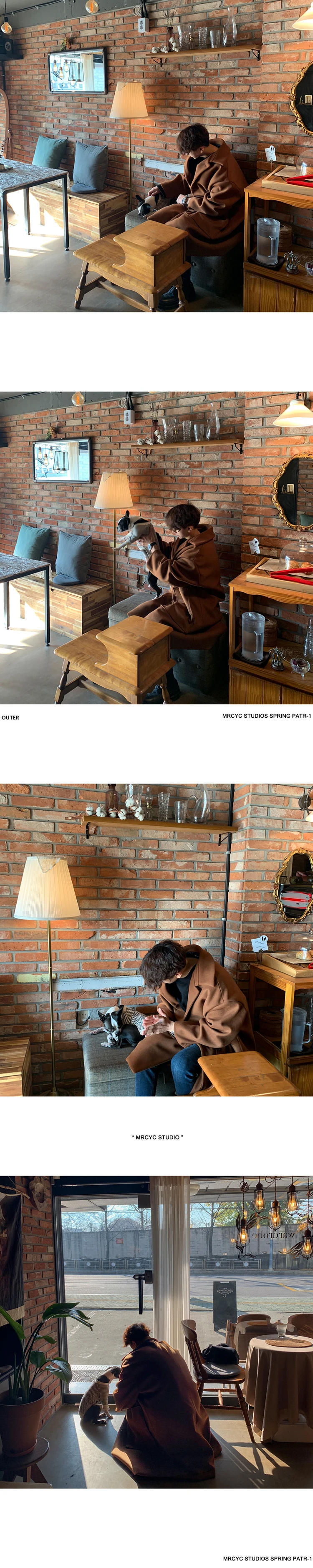 Description Picture 3 of itemMerino Wool Blends Double-Sided Coat Men's Woolen Double-Breasted Jackets Long High-Street Cashmere Outerwear with Pocket Y21