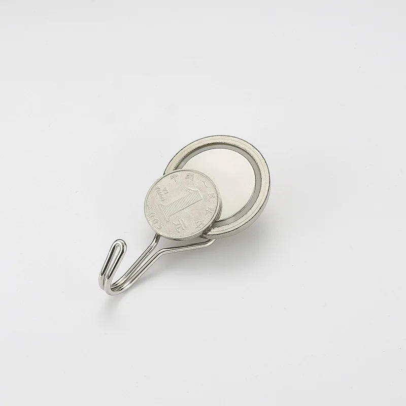 Description Picture 3 of item360 Degrees Rotating Magnetic Hook Strong Power Hooks Magnet Super Punch-free Self-adhesive Key Hanger Wall Hook