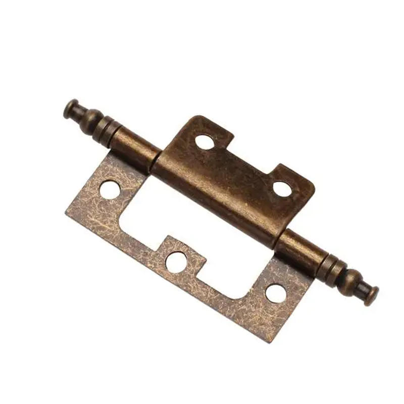 Description Picture 5 of item3inch X1.3inch Antique Bronze Flush Hinge With Finial for Drawer Cabinet