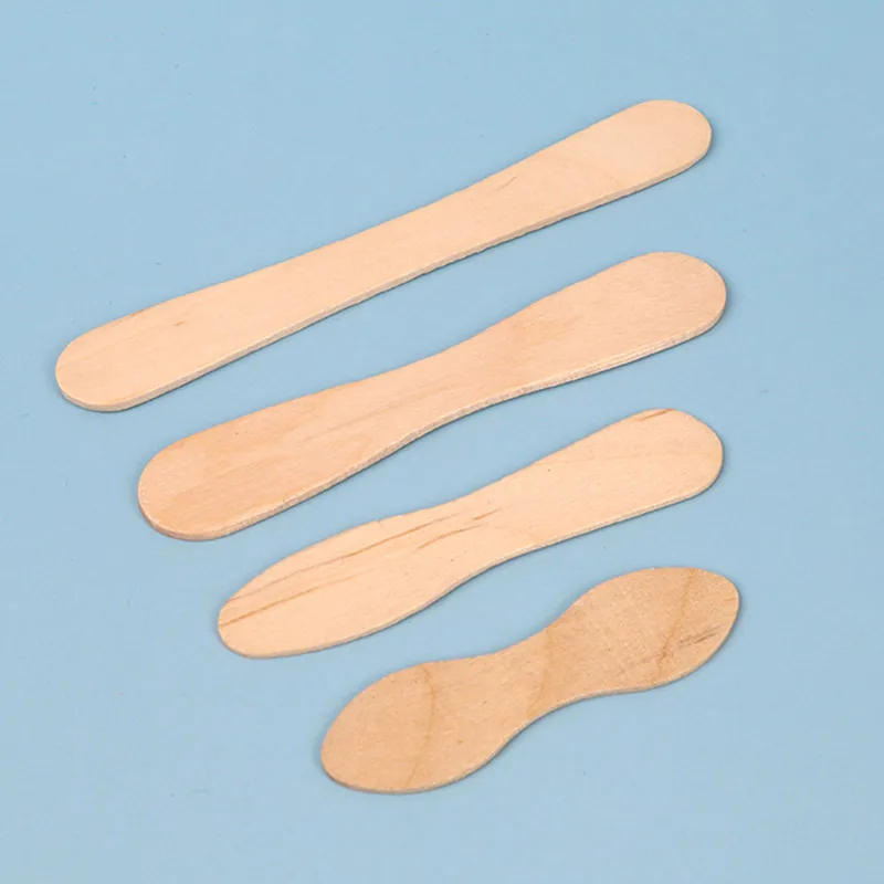 Description Picture 5 of item50/100pcs Ice Cream Wooden Sticks Disposable Popsicle Wooden Sticks Handmade DIY Ice Cream Spoon Hand Craft Art Lolly Cake Stick
