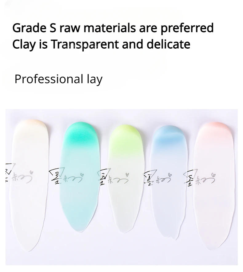 Description Picture 4 of item200g Resin Clay Transparent Material Color Sticky Soil DIY Hand Model Modeling Doll Simulation Flower Polymer Clay Material