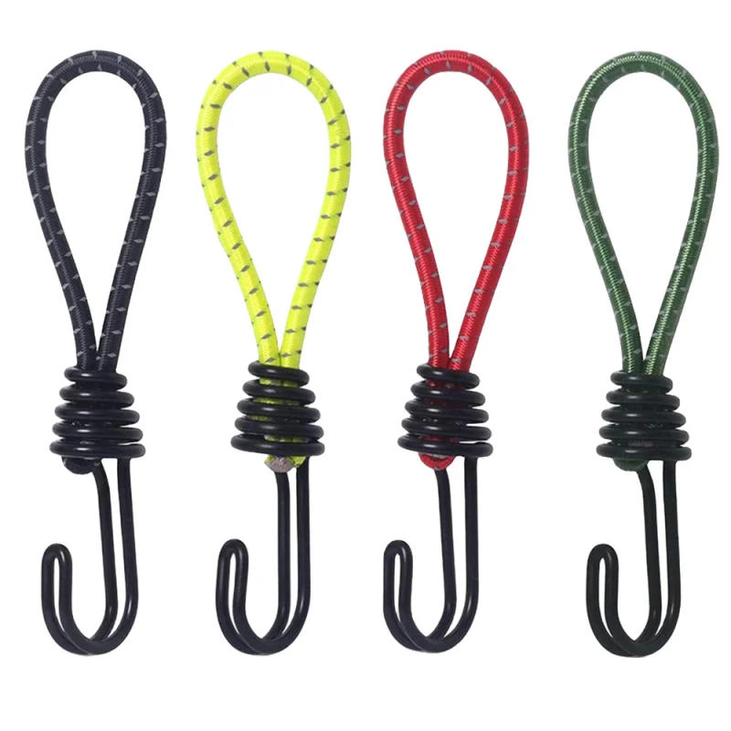 Description Picture 5 of item10pcs Tent Elastic Rope Cord Hook Versatile Outdoor Camping Canopy Tarp Tent Fixing Cord String Carabiner Hooks Accessories