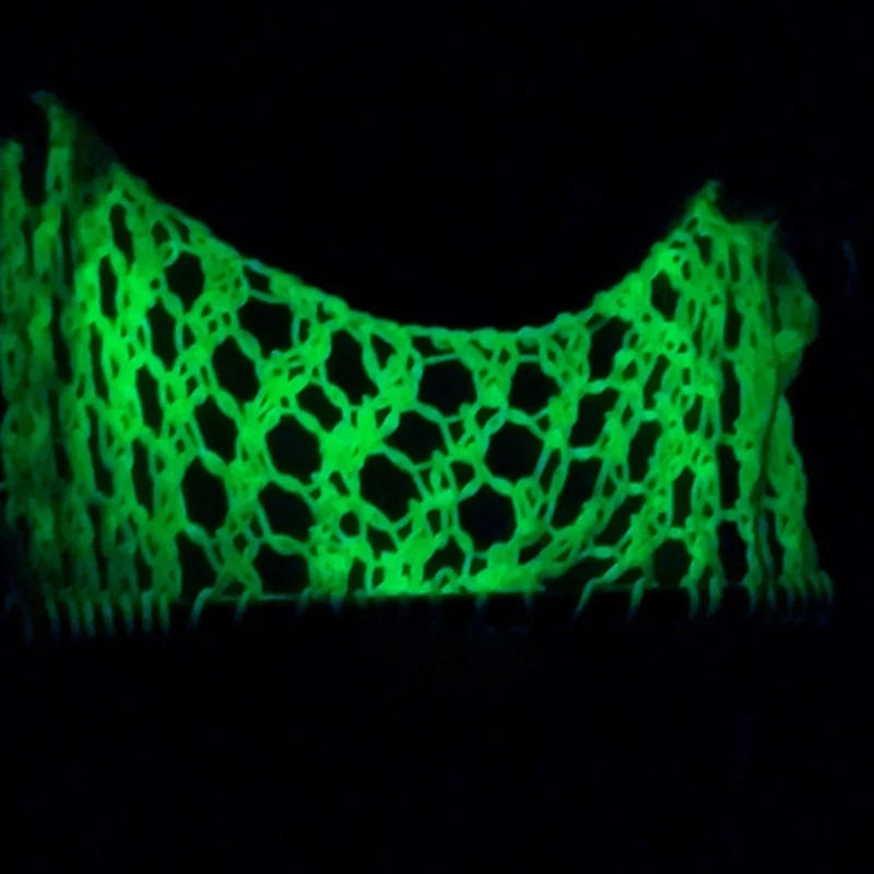 Description Picture 4 of itemLuminous Knitting Thread Glow In The Dark Polyester Yarn DIY Hand Knitting Carpet Sweater Hat Luminous Chunky Yarn Glow Thread