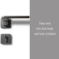 Carpathian Gray Mute Door Lock for Interior Bedroom Door Lock Handle Washroom Kitchen Lock for 30-50mm Door Lock Set Split lock