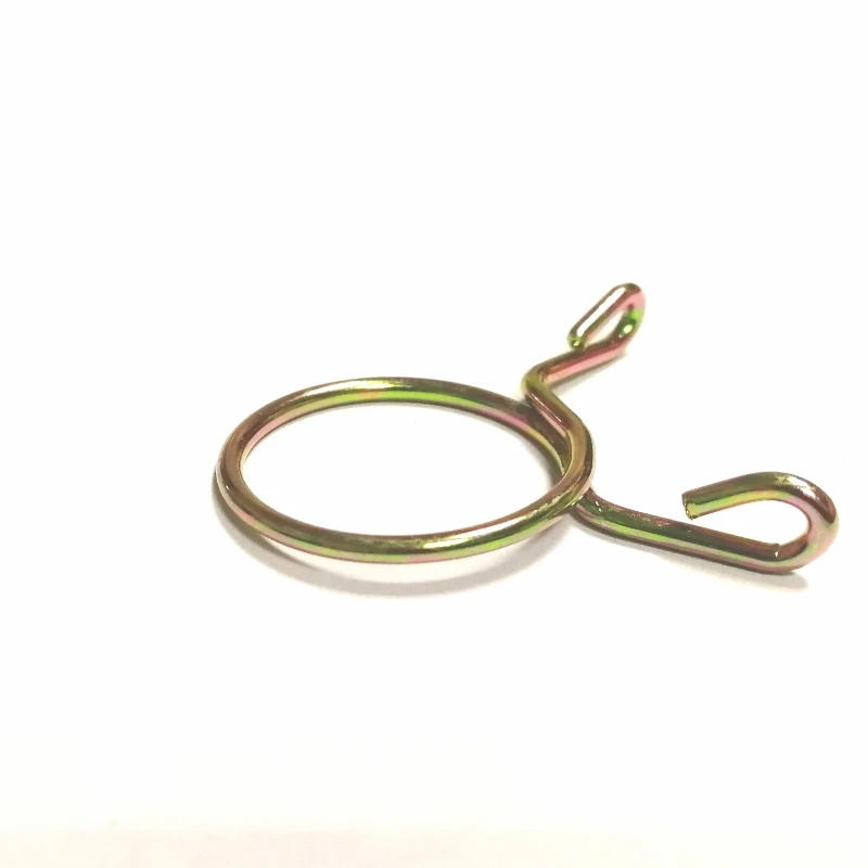 Description Picture 3 of item100pcs 5-40mm Single Wire Hose Clamp Zinc Plated Spring Ring Pipe Clips Galvanized Steel Gear Hose Fuel Line Clamp
