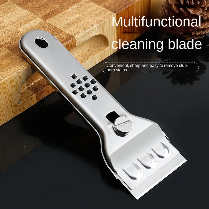Description Picture 4 of itemMultifunction Glass Decontamination Shovel Removal Scraper Blades Sets for Wall Floor Tile Kitchen Stove Household Cleaning Tool