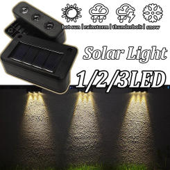 Solar Wall Lamp Outdoor Waterproof Solar Powered Light UP and Down Illuminate Home Garden Yard Decoration Outside Sunlights