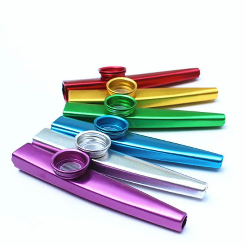 Description Picture 2 of itemMetal Kazoos Musical Instruments Flutes Diaphragm Mouth Kazoos Musical Instruments Good Companion for Guitar