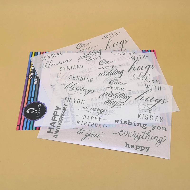 Description Picture 5 of itemRefinement Sticker Transfer Sheets Foil Transfer Paper Embossing Powder add Glitter Transfer Paper Sheets