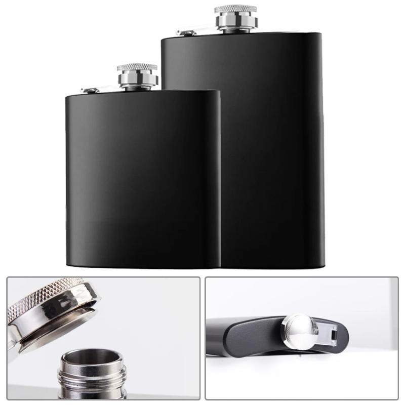 Description Picture 3 of item6/8oz Stainless Steel Hip Flask Pocket Hip Flask Alcohol Whiskey Jug Wine Bottle Portable Outdoor Portable
