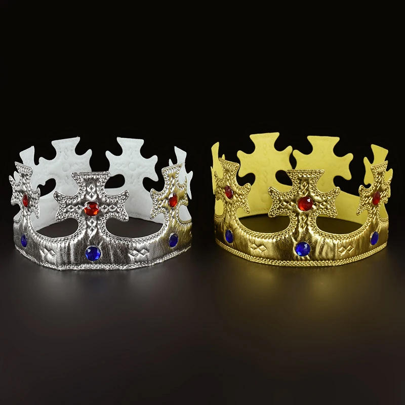 Description Picture 3 of itemMulti Style Gold Silver Princess Prince Crown Tiaras Headwear Birthday Party Crowns Headband Costume Accessories Photobooth Prop