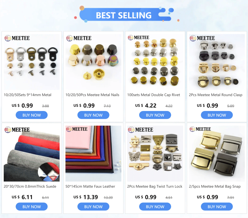 Description Picture 2 of item5/10Pcs Meetee Metal Screw Back Eyelets with Washer Grommets Rings Buckles for Bag Garment Shoes Leather Craft Accessories