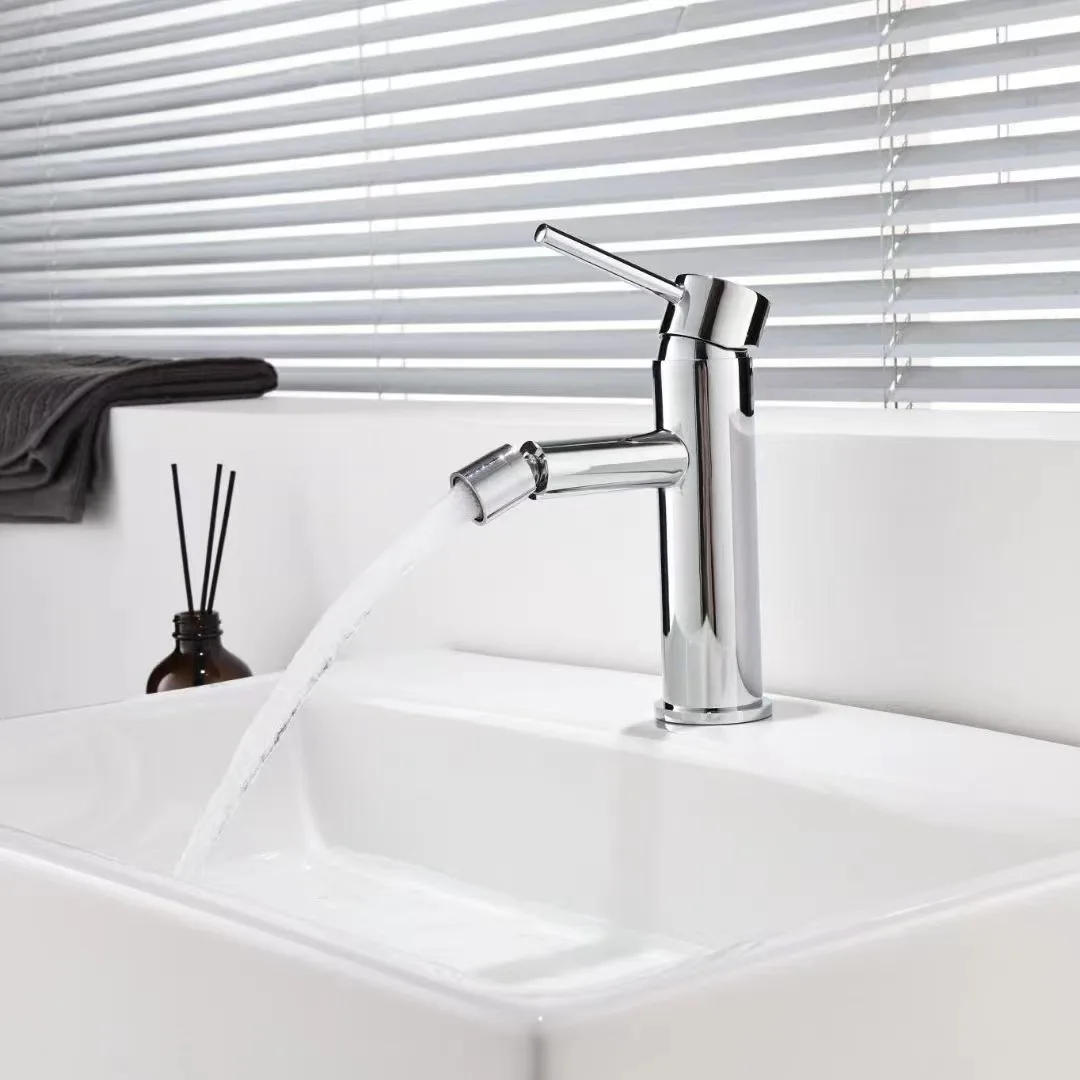Description Picture 2 of itemChrome Brass Bathroom Bidet Faucet Hot And Cold Water Mixer Basin Faucet