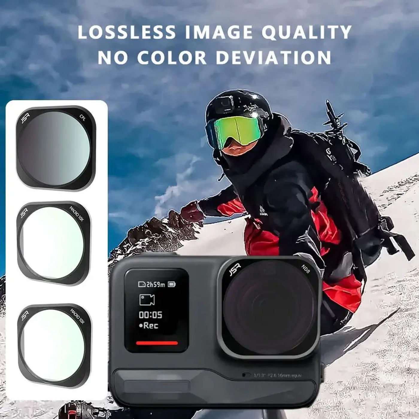 Description Picture 2 of itemFor Insta360 Ace Pro Filter UV Lens Protection MRCU UV/CPL/10X Macro Lens Polarization Night Lens Macro Filter Camera Accessory