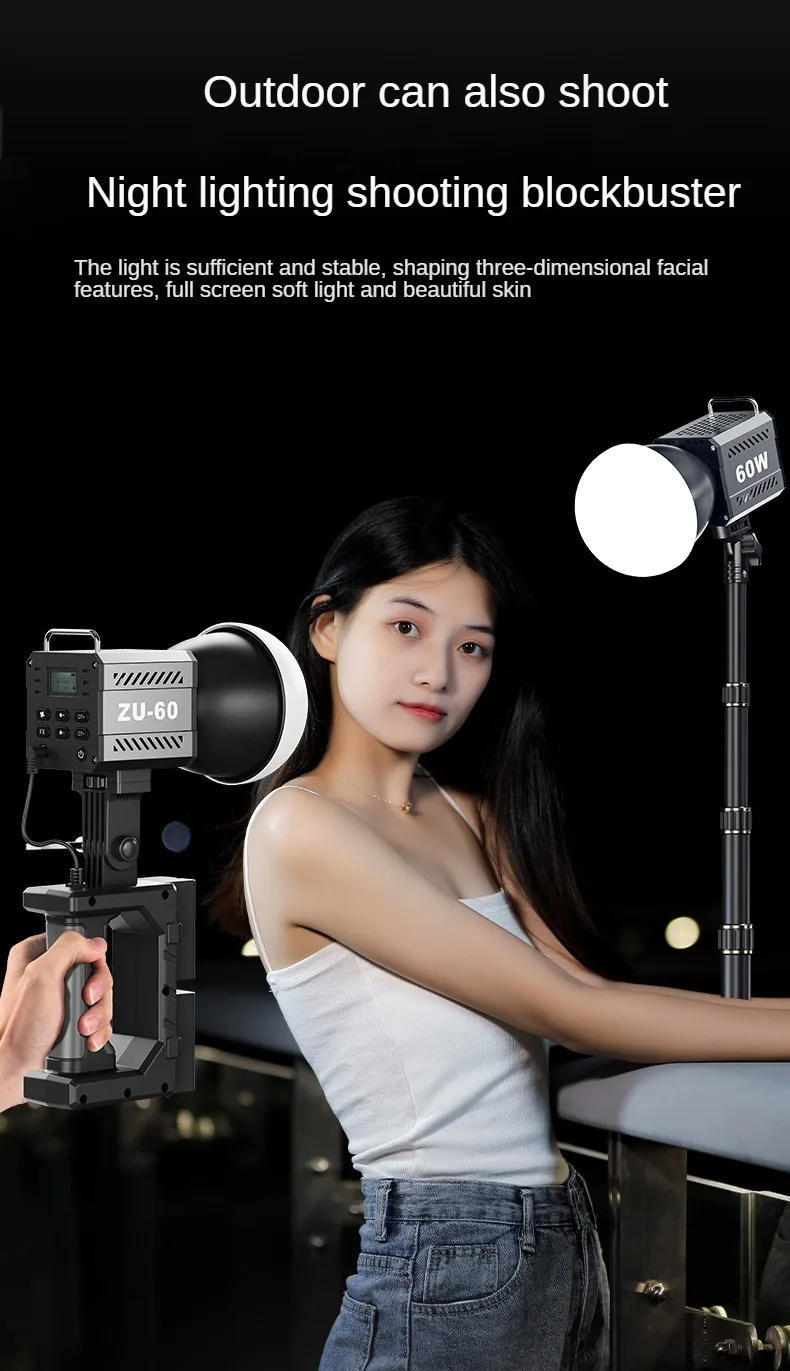 Description Picture 4 of item60W COB Video Dimmable Light 2700-7500K Photographic LED Light for Photo Studio Film Camera Shooting Livstreaming