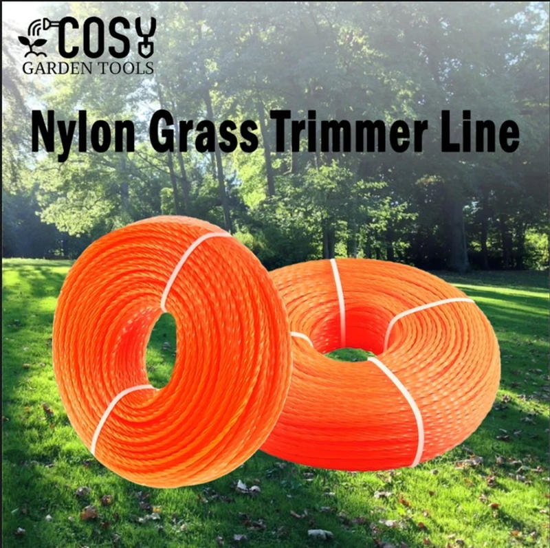 Description Picture 2 of item5m/10m/15m*2.4mm/2.7mm/3mm/3.5m/4mm Grass Trimmer Line Nylon Spiral Brush Cutter Rope Grass Trimmer Line Lawn Mower Replacement