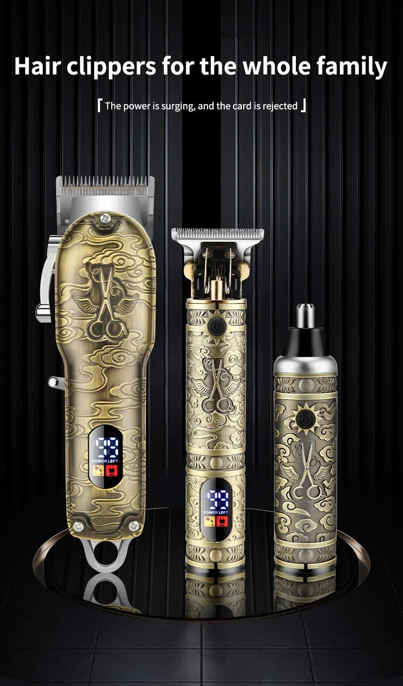 Description Picture 2 of itemElectric Oil Head Hair Trimmer RESUXI LM-2029  Professional Hair Clipper Set for MenShear Carving Pusher Razor Nose Hair Device