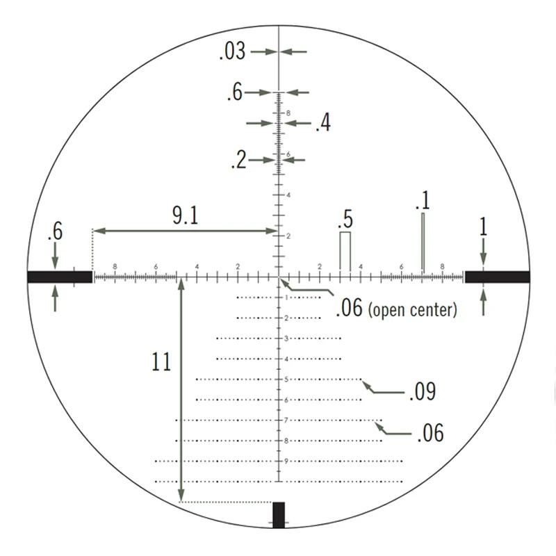 Description Picture 5 of itemOriginal V*RT*X Optics D**M*NDB*CK Tactical 4-16X44 First Focal Plane(FFP) Riflescopes EBR-2C(MRAD) Reticle 30mm Tube Scope