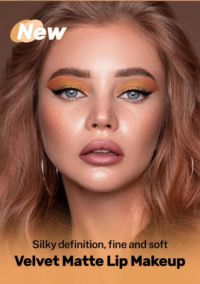 Description Picture 3 of itemQIBEST Double Head Lip Liner&Brush Pen Mist Matte Velvet Contour Tint Lipstick Pencil Long Lasting Nude Brown Natural Lip Makeup