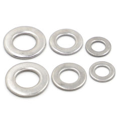 DIN125 Flat Washer M1.6 M2 M2.5 M3 M3.5 M4 M5 M6 M8 M10 M12 M14 M16 M18 M20 M22 M24 Stainless Steel Washers Plain Washer Gaskets
