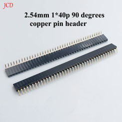 10pcs 1x 40 Pin 2.54 mm Right Angle Single Row Pin Header Male 90 degrees Needle Connector