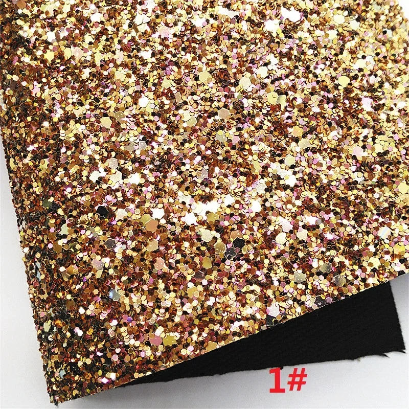 Description Picture 3 of itemGold Glitter Leather Sheets Leopard Custom Synthetic Leather Sheets Leopard Suede Faux Leather Fabric For DIY 21x29CM Y328