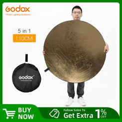 Godox 5 in 1  80cm 110cm 100x150cm 150x200cm  Portable Photography Reflector Board Collapsible for Studio Photography Reflector