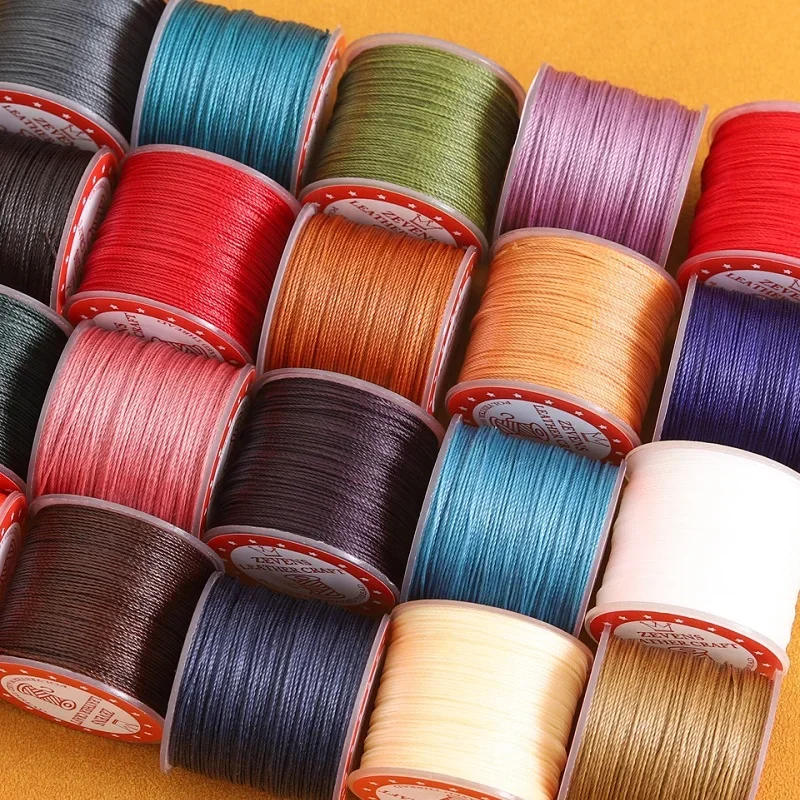Description Picture 3 of itemSewing Wax Thread, Non-splitting 0.4 0.5 0.6mm Polyester Rope for Leather Sewing Tie String Sintered Waxed (20m, 0.4-0.5-0.6mm)