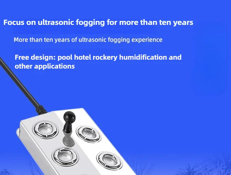 Description Picture 2 of itemDC48V Ultrasonic Industrial Humidifier 10/12 Head Fog Sprayer Commercial Nebulizer Mist Maker Greenhouse/landscape Fog Generator