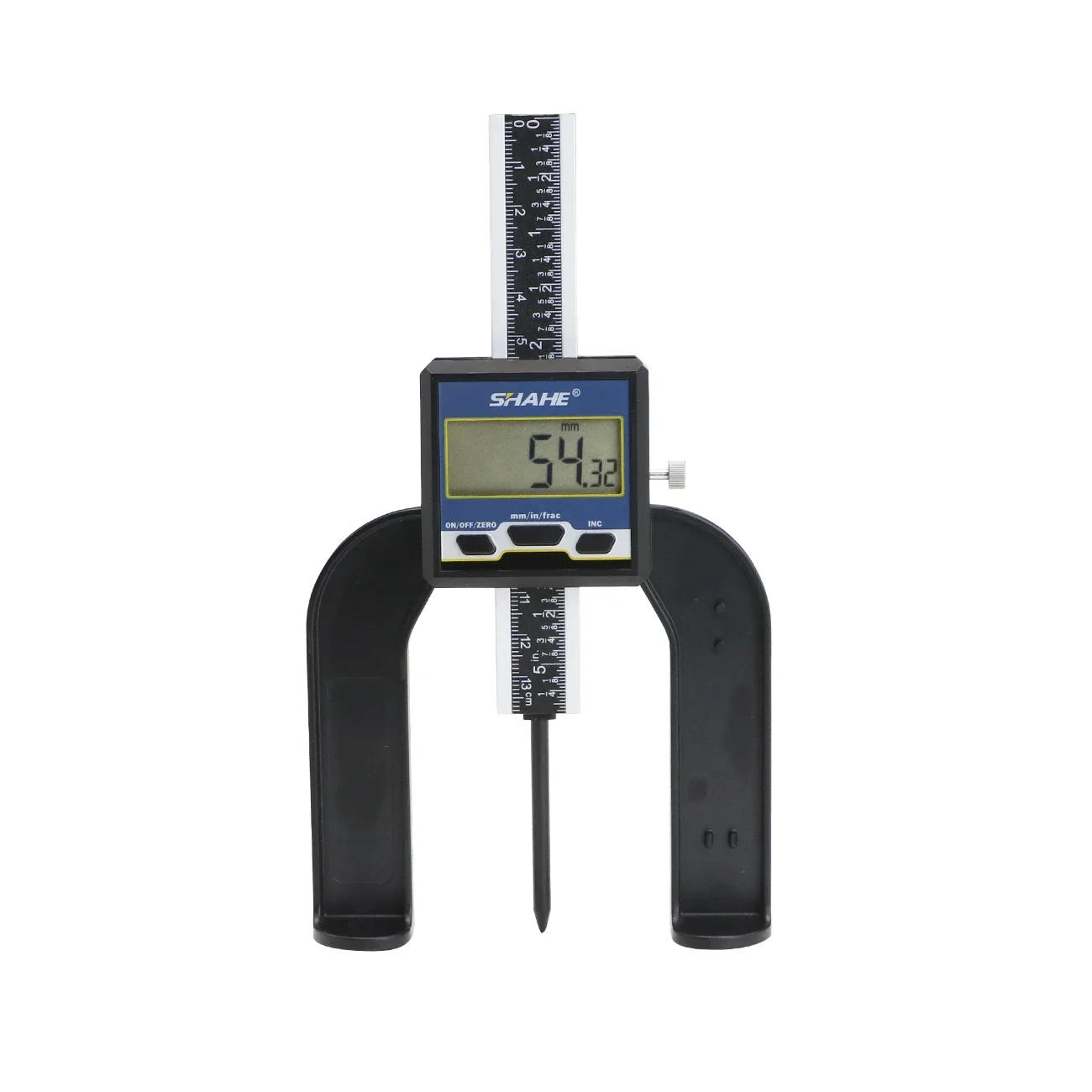 Description Picture 4 of itemSHAHE 0-80mm 3 1/8 inch Digital Depth Gauges Height Gauge With Magnetic Base Woodworking Ruler for Router Table