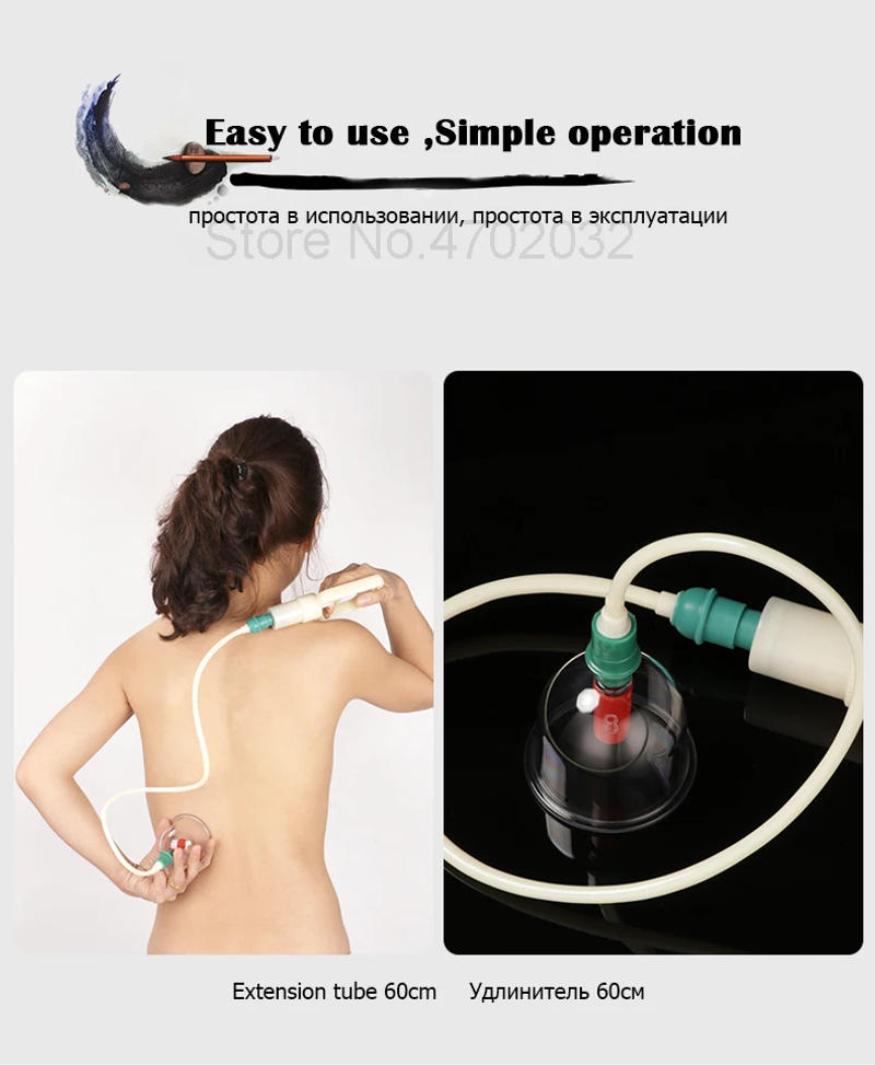 Description Picture 2 of itemCupping Therapy Set Vacuum Cupping Set Suction Cups Massage Physiotherapy Jars Chinese Medicine Anti Cellulite For Body Massager