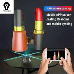 65cm 3D Fan Hologram Projector Wifi Led 3D Display Advertising logo Light Remote Advertise Display Light Logo Lamp