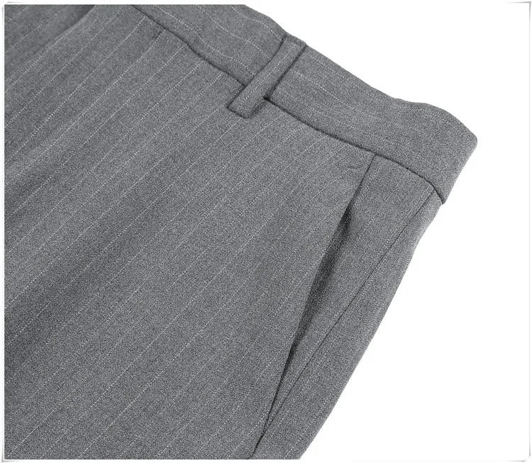 Description Picture 4 of itemMen Pinstripe Boutique Suits Pants High Quality Formal Business Slim Fit Casual Dress Pants Big Size Social Party Trousers 38-28