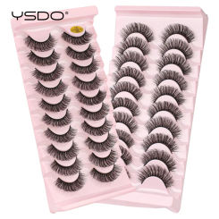 Eyelashes 3/5/10 Pairs false Eyelash 3D Mink Lashes russian strip lashes Thick Makeup Dramatic Fluffy Fake Lashes Faux Cilios