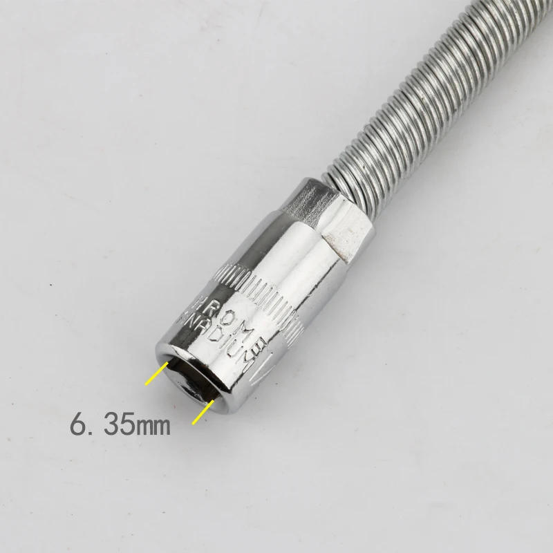 Description Picture 4 of item1/4" Flexible Socket Extension 150mm Ratchet Wrench Sockets Bar Bit Sockets Auto Tools