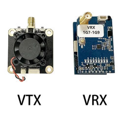 1.7G VTX 1.6W FPV VTX 1.7G 1.6W VRX 8CH FPV analog Video Transmitter Receiver Module PAL/NTSC For Fatshark Skyzone FPV Goggles