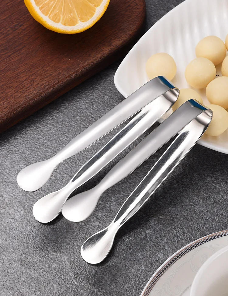 Description Picture 6 of item1pc Mini Sugar Clip Tweezer Stainless Steel Clamp Tongs Clips Coffee Ice Cube Little Clamp Tea Clips Hot Kitchen Bar Tools