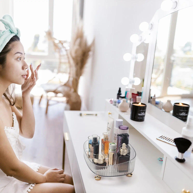 Description Picture 6 of itemMakeup Perfume Organizer Desktop Storage Box Bathroom Dresser Vanity Tray for D Candle,Lotion Bottle,Cosmetics,Jewelry