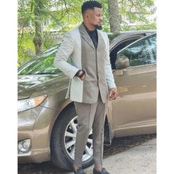 Latest Splicing Men Suits 2 Pieces Blazer Pants Single Breasted Gentle Wedding Groom Prom Outifts Tailored Made Male Clothing