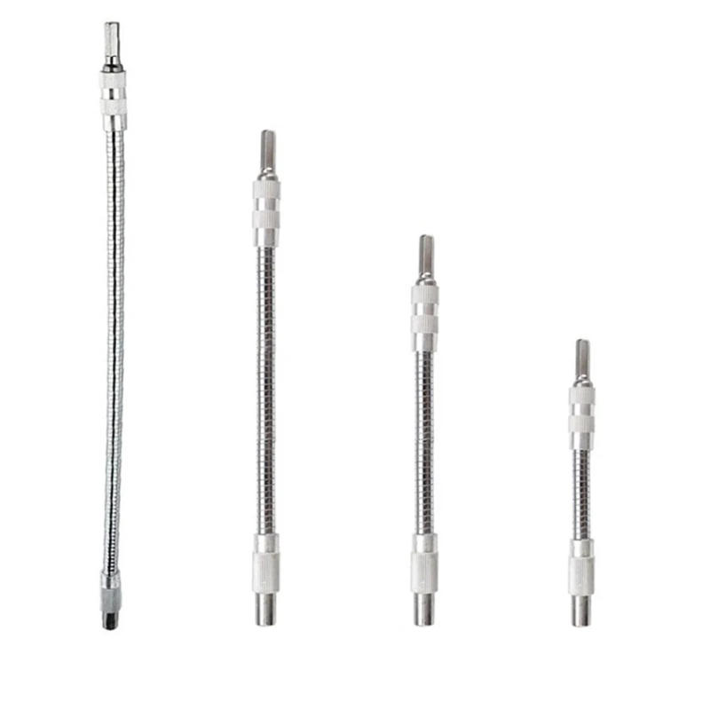 Description Picture 3 of item150-400mm 1/4 Hex Flexible Extension Shaft Flexible Shaft Bit Holder Impact Driver Ratchet Screwdriver Extend Rod 10-3/4" Length