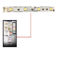 For LG Refrigerator Freezer Ice Drawer Box Light Lighting Strip LED Accessories F521SN71