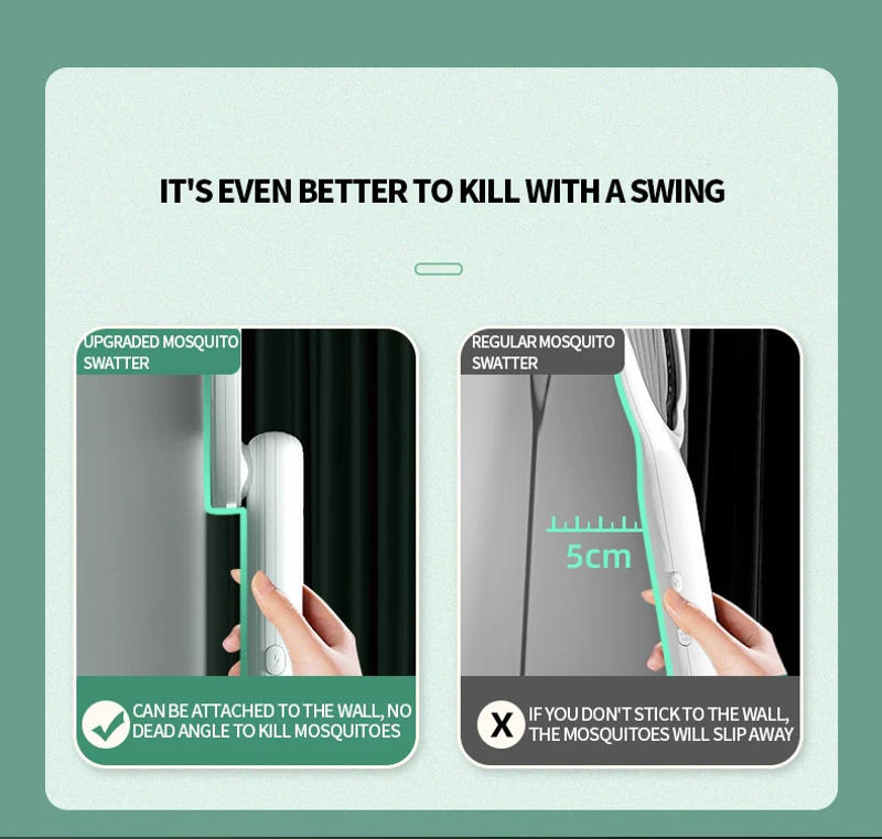 Description Picture 5 of itemFoldable Electric Mosquito Killer Fly Swatter Trap USB Rechargeable Mosquito Racket Insect Killer with UV Light Bug Zapper 3000V