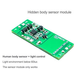 3-4m Short Distance Human Body Sensing & Light Control Sensor Switch 180° PIR Motion Sensor Switch Module 12V 4A For Smart Home