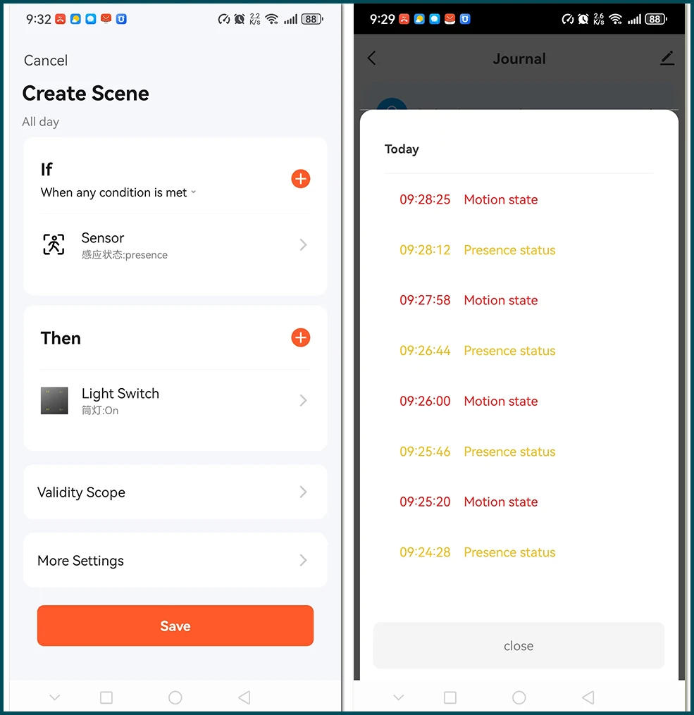 Description Picture 5 of itemTuya Zigbee 24G Human Presence Detector Smart Human Body PIR Sensor Radar Detector Motion Sensor Support Home Assistant Tuya App